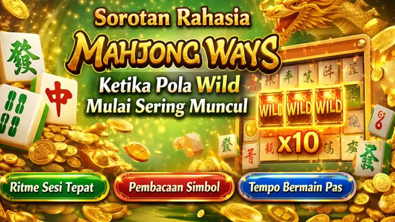 Sorotan Rahasia Mahjong Ways Ketika Pola Wild Mulai Sering Muncul